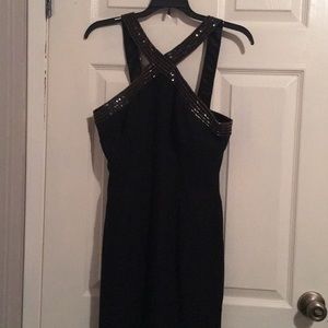 Special Occassion black dress with sequence detail